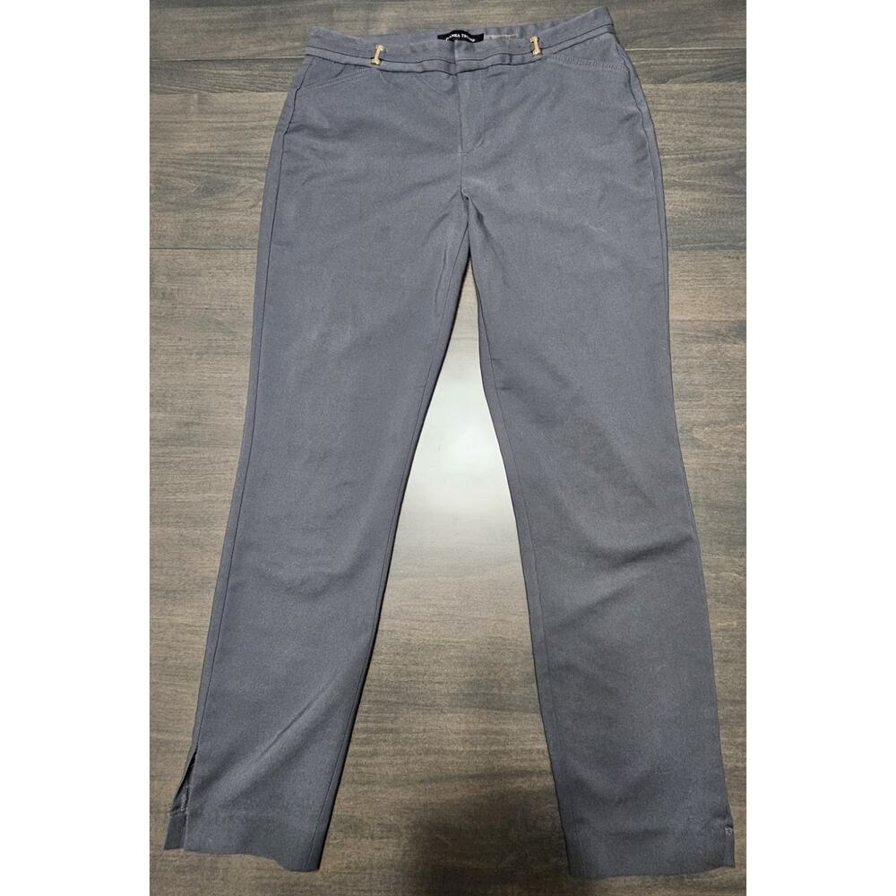 Ivanka Trump Women's Pants Gray Mid Rise Ankle Stretch Size 8